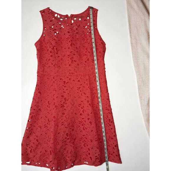 Jessica Simpson Crochet Eyelet Floral Fit & Flare Dress - Picture 11 of 14